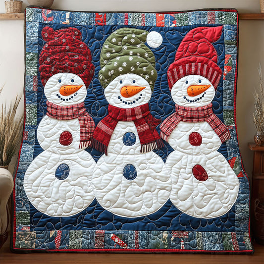 Christmas Triplet Snowman WP1905011CL Quilt