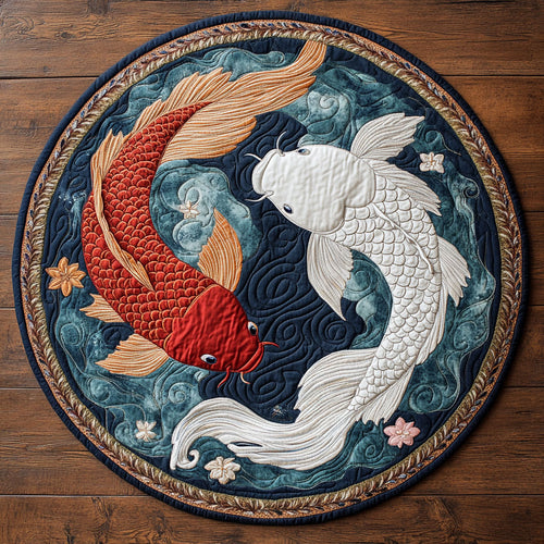 Water Dance CW2207035CL Quilted Round Mat