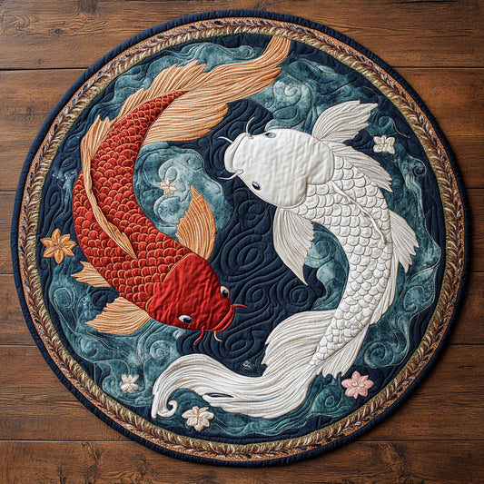 Water Dance CW2207035CL Quilted Round Mat