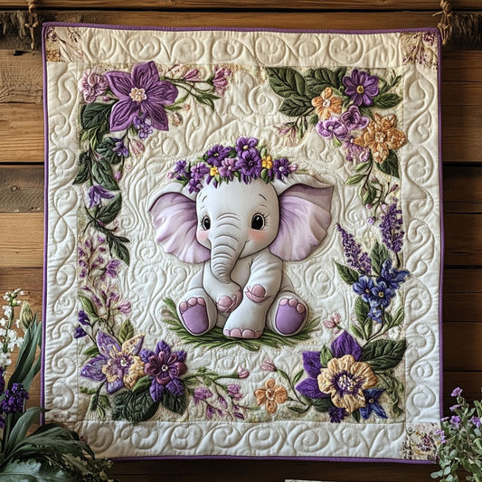 Purple Elephant WY0705017CL Quilt