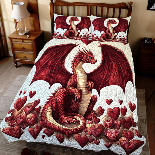 Red Heart Dragon WX0512070CL Duvet Cover Set