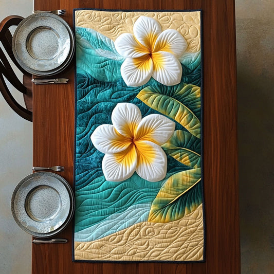 Golden Petal Wave CP2705026CL Quilted Table Runner