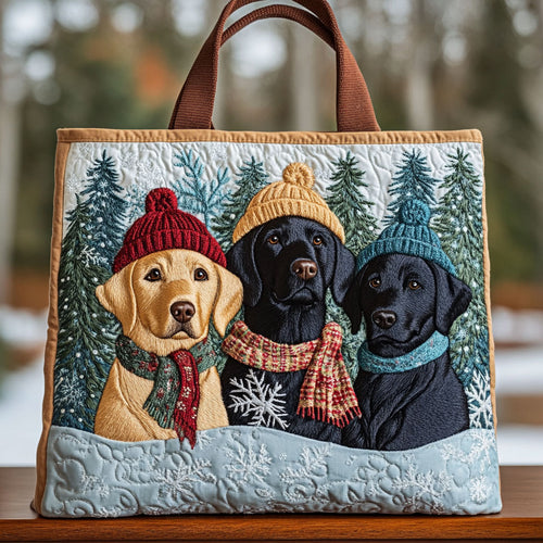 Snow Pup CW3010023CL Quilted Tote Bag