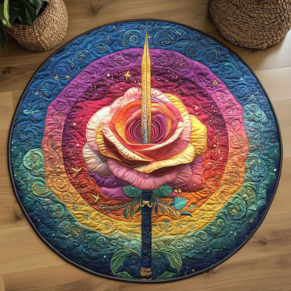Sacred Rose WN2708061CL Quilted Round Mat