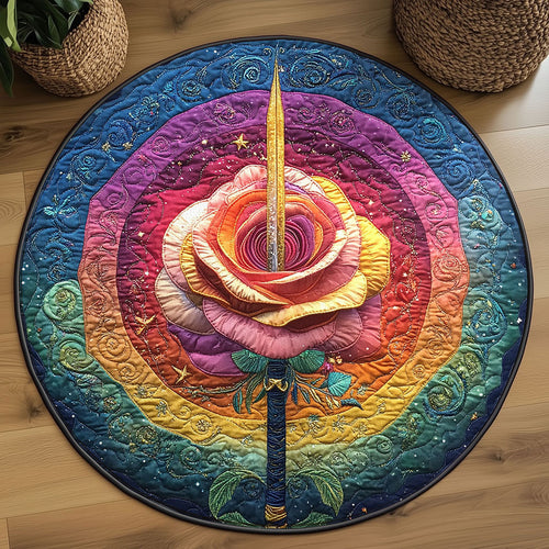 Sacred Rose WN2708061CL Quilted Round Mat