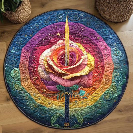 Sacred Rose WN2708061CL Quilted Round Mat