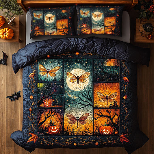 Spooky Dragonfly Patchwork WY0608042CL Duvet Cover Set