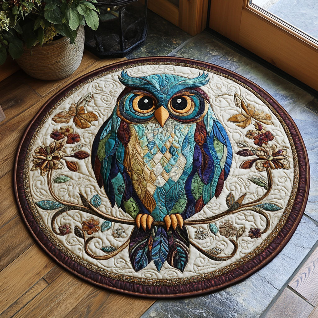 Forest Gaze CP2107009CL Quilted Round Mat