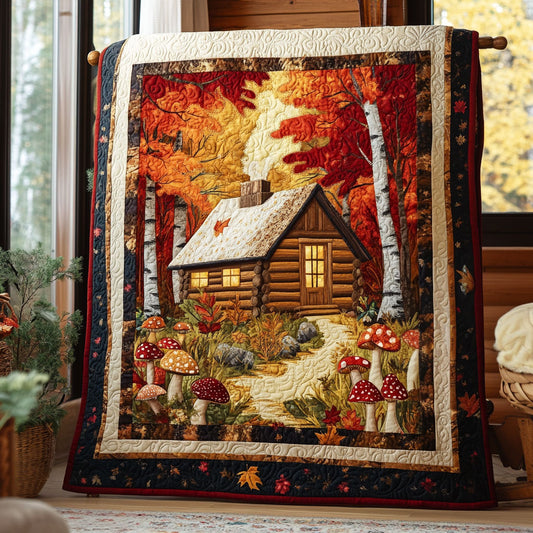 Cabin In The Mushroom Forest DH2909005CL Quilt