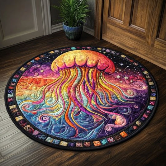 Stardust Ocean CM3005018CL Quilted Round Mat