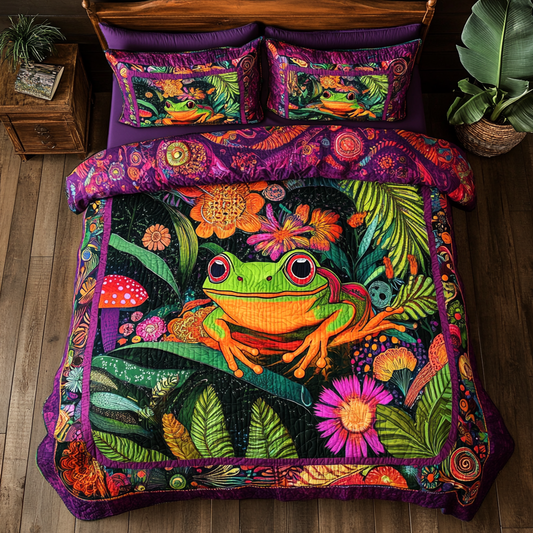 Frog In Forest WY3012039CL Duvet Cover Set