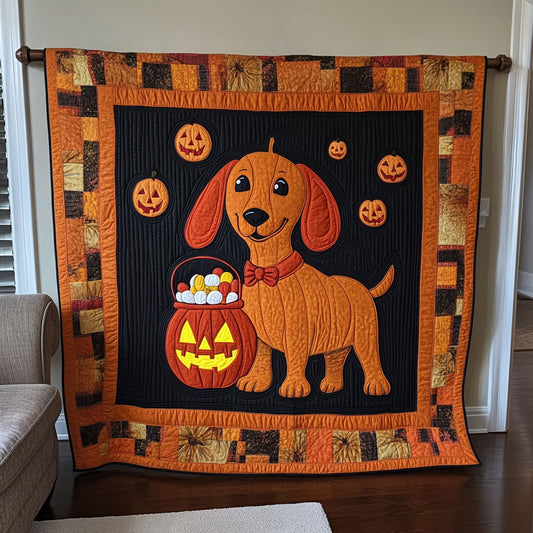 Candy Party With Dachshund DH2909045CL Quilt