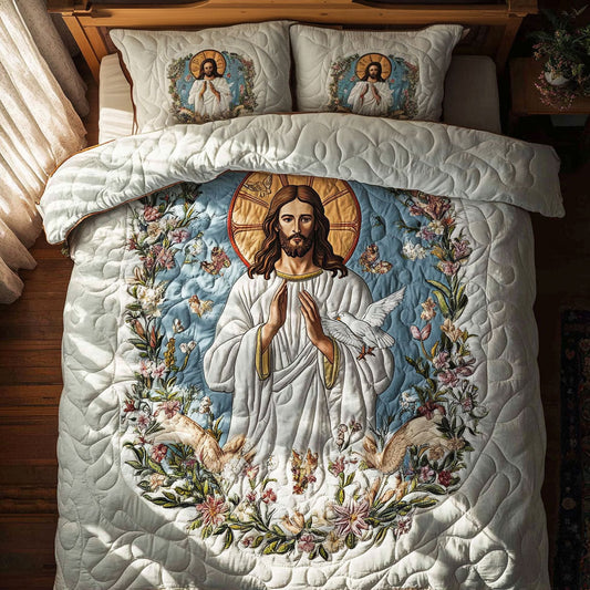 Christ And The Doves WY2108099CL Duvet Cover Set