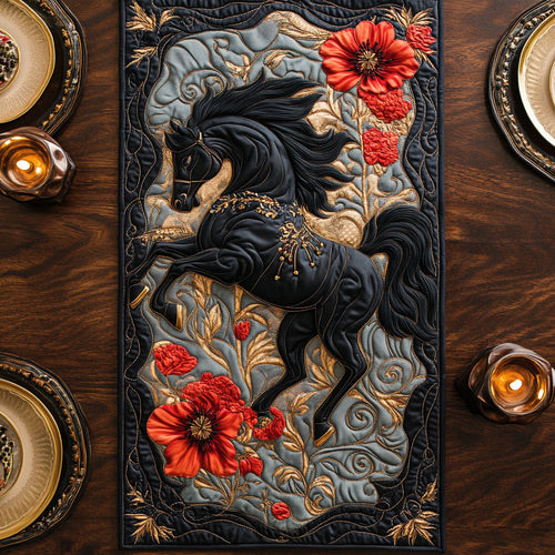 Floral Gallop WY0705034CL Quilted Table Runner