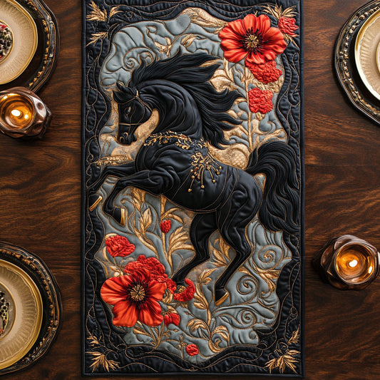 Floral Gallop WY0705034CL Quilted Table Runner