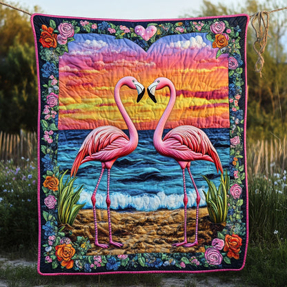 Flamingo Flower WT0501005CL Quilt