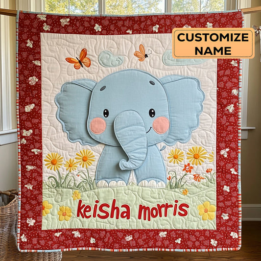 Little Trumpet CP1807010CL Personalized Baby Quilt