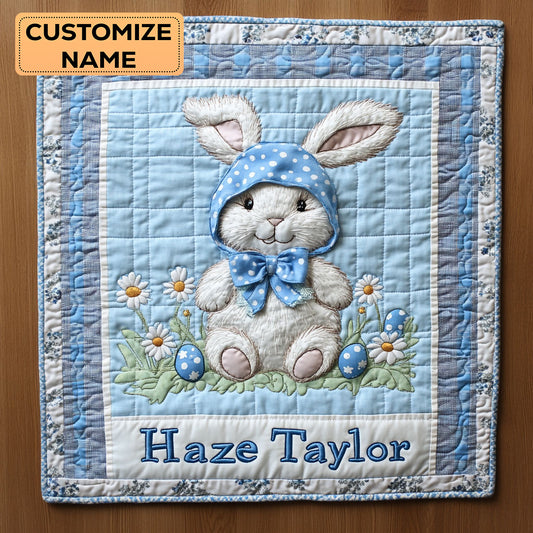 Sunny Bunny Days WN1807091CL Personalized Baby Quilt