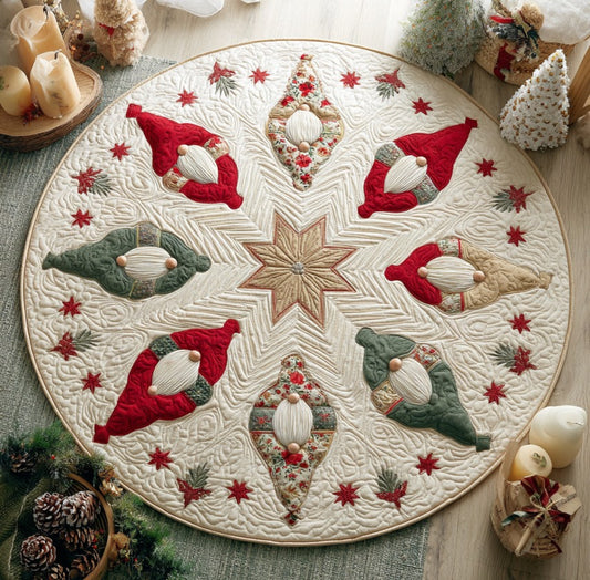 Gnome Star XR2809015CL Quilted Round Mat