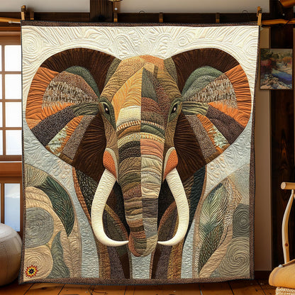 Majestic Elephant Mosaic WJ1912025CL Quilt