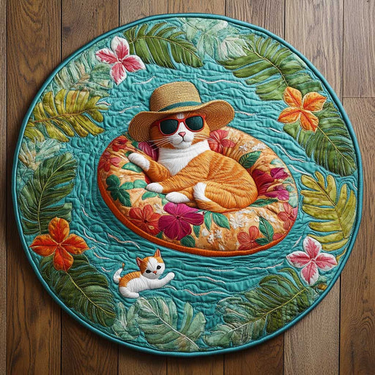 Cool Cat WN1005084CL Quilted Round Mat