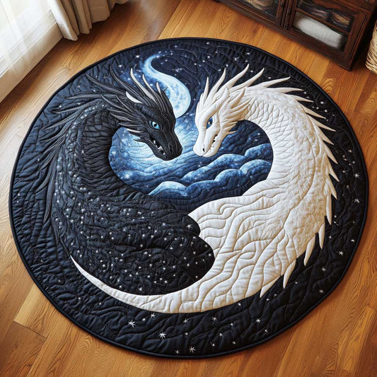 Eternal Dragon W1703021CL Quilted Round Mat