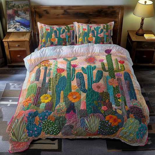 Cactus Flower WX1312059CL Duvet Cover Set