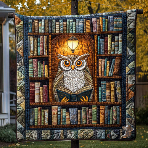 Library Knowledge Owl WP0212021CL Quilt