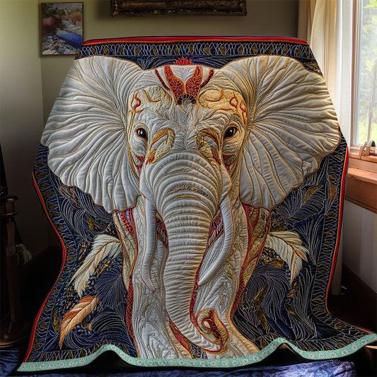Red White Elephant  WX2112038CL Quilt