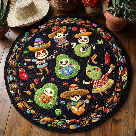 Sombrero Fun WN2103004CL Quilted Round Mat