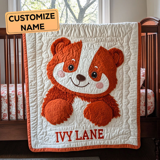 Cinnamon Cub  CP2807096CL Personalized Baby Quilt