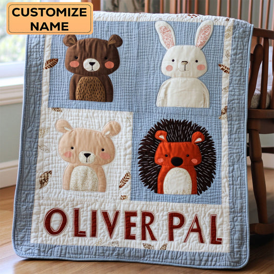 Cuddle Buddies WJ2907005CL Personalized Baby Quilt