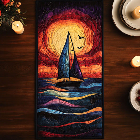 Dreamy Sail CW2705500CL Quilted Table Runner