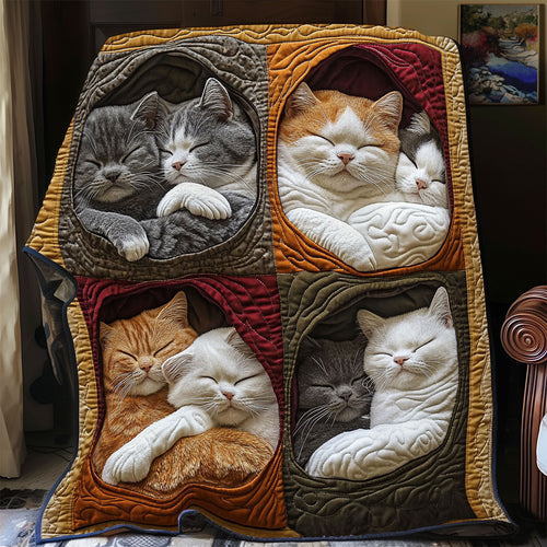 Cat Snuggle CP0512132CL Quilt