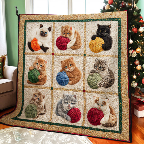 Lovely Yarn Cat CW1111013CL Quilt