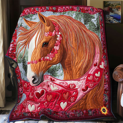 Valentine Horse WY2712071CL Quilt