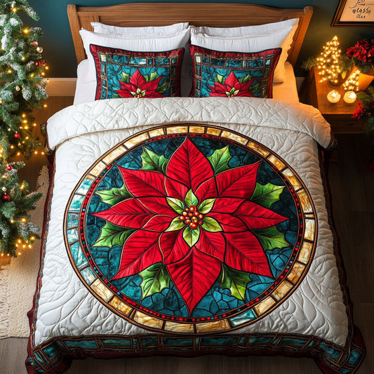 Merry Poinsettia CW0512052CL Duvet Cover Set