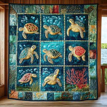 Turtle Harmony CW0509038CL Quilt