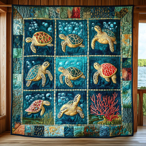 Turtle Harmony CW0509038CL Quilt