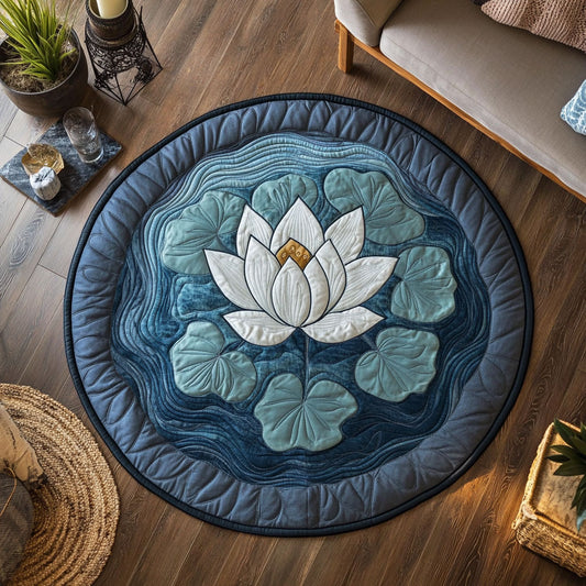 Blossom Aura CP1808086CL Quilted Round Mat