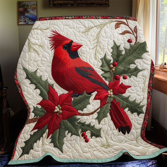 Festive Cardinal WX2412016CL Quilt