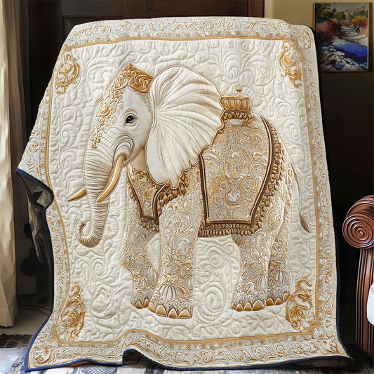 Cream Tone Elephant WY0201031CL Quilt