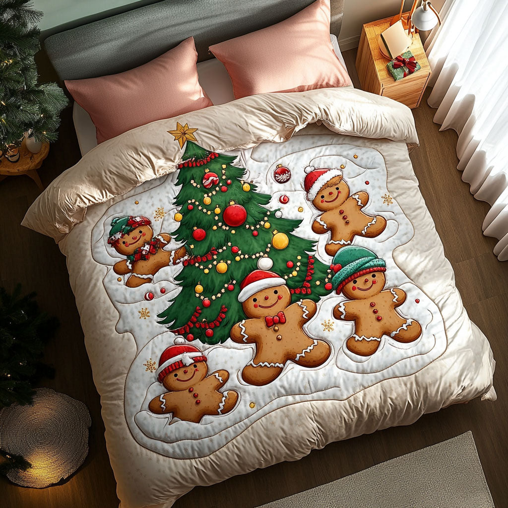 Gingerbread Candy Christmas WN1811007CL Duvet Cover Set