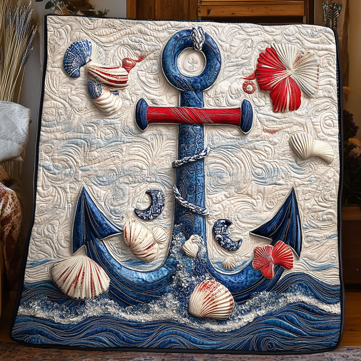 Nautical Anchor WJ1004013CL Quilt
