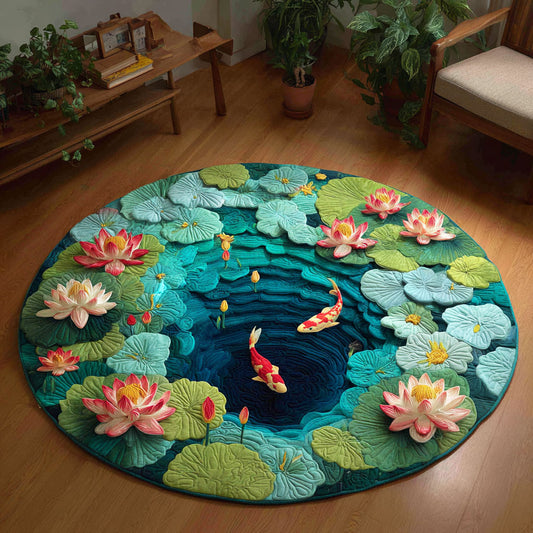 Lotus Tranquil CP0412127CL Quilted Round Mat
