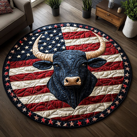 Freedom Bull CM2005007CL Quilted Round Mat