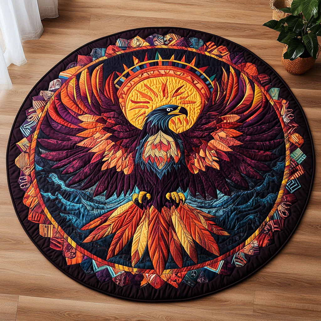 Path of the Feather CM2404056CL Quilted Round Mat
