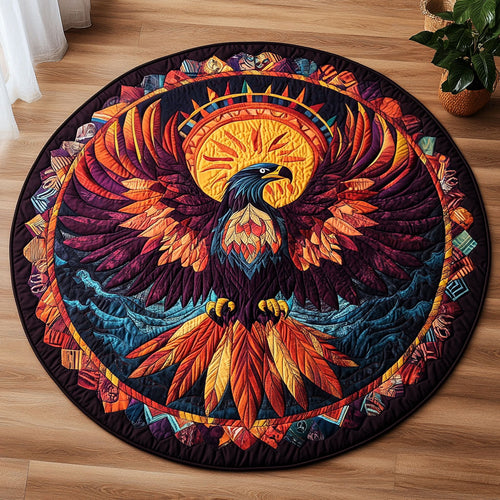 Path of the Feather CM2404056CL Quilted Round Mat