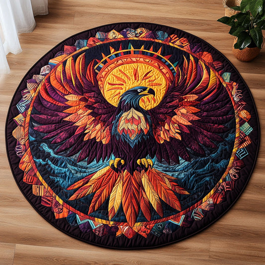 Path of the Feather CM2404056CL Quilted Round Mat