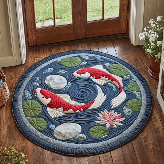 Koi Serenity CP1808102CL Quilted Round Mat